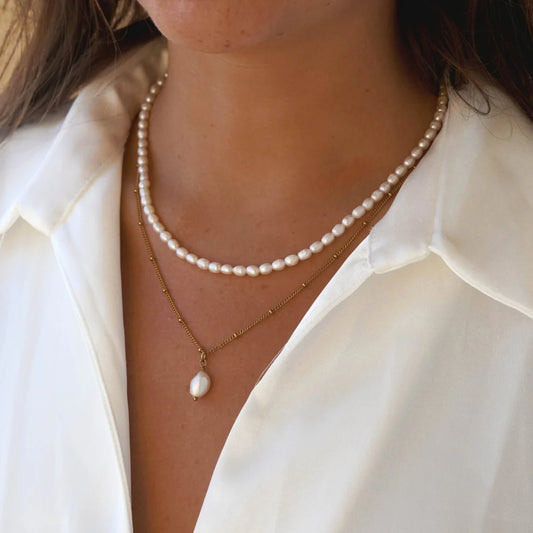 Mix Aloha Double Necklace 18k Gold Plated