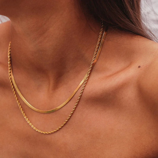 Melina Mix Necklace 18k Gold Plated
